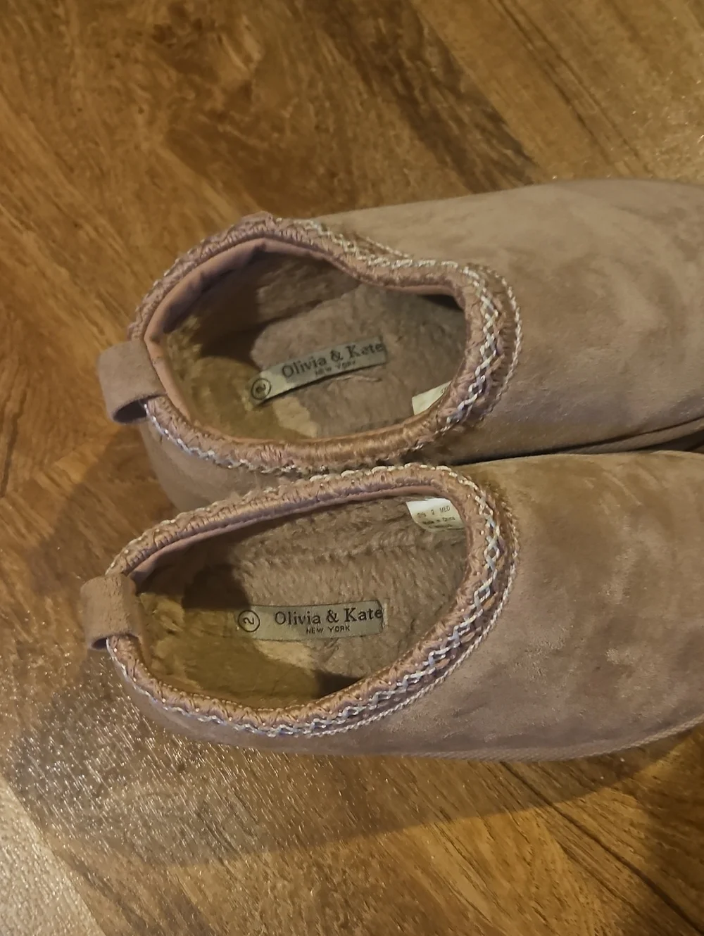 Olivia & Kate Mauve Platform Mules Size 2
